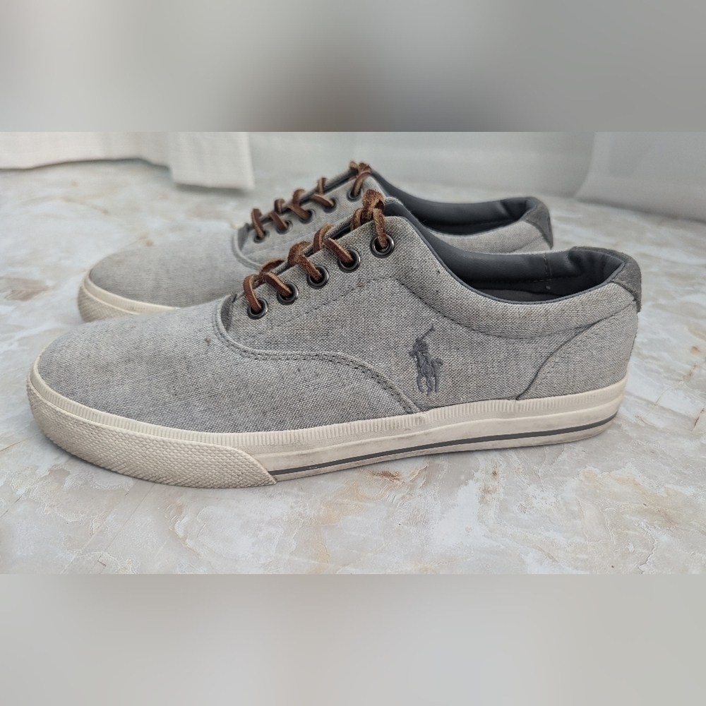 Polo Ralph Lauren Vaughn  Canvas Casual Man's Shoes Size 8.5D